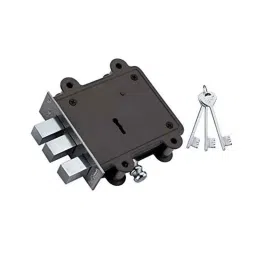 Duke Mild Steel Grey Main Door Lock with 3 Keys, DL2002-picture-11