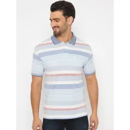 Duke Multi Blended Regular Fit Striped Polo T-Shirt-picture-14