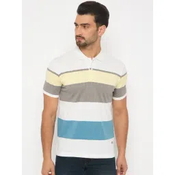 Duke Multi Blended Slim Fit Striped Polo T-Shirt-picture-38