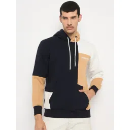 Duke Navy Regular Fit Colour Block Sweatshirt-picture-38
