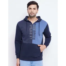 Duke Navy Regular Fit Printed Hooded Sweatshirt-picture-34