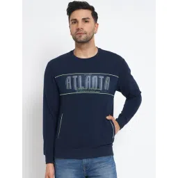 Duke Navy Regular Fit Printed Sweatshirt-picture-29