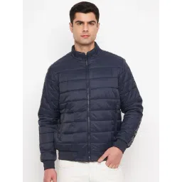 Duke Navy Slim Fit Quilted Quilted Jacket-picture-17