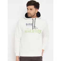 Duke Off White Regular Fit Printed Hooded Sweatshirt-picture-32