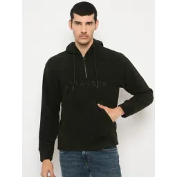 Duke Olive Regular Fit Printed Hooded Sweatshirt-picture-26