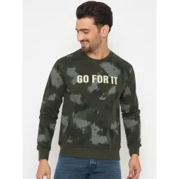 Duke Olive Regular Fit Printed Sweatshirt-picture-37
