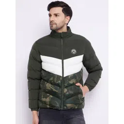 Duke Olive Regular Fit Quilted Jacket-picture-14