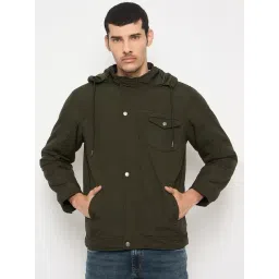 Duke Olive Smart Fit Hooded Jacket-picture-36