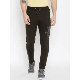Duke Olivine Regular Fit Printed Trackpants-picture-48