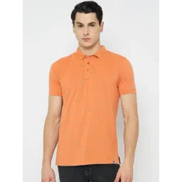 Duke Orange Slim Fit Printed Polo T-Shirt-picture-18