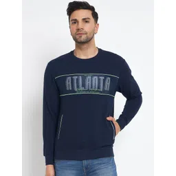 Duke Printed Round Neck Fleece Pullover-picture-29