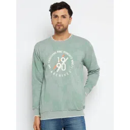 Duke Sage Green Regular Fit Printed Sweatshirt-picture-19