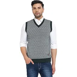 duke Stardust Men Sleeveless V Neck Reversible Sweater-picture-35