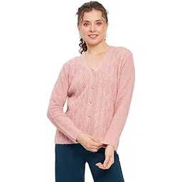 duke Stardust Women Full Sleeve Self Design Cardigan-picture-28