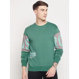Duke Stone Green Regular Fit Printed Sweatshirt-picture-19