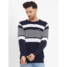 Duke Striped Round Neck Pullover-picture-36