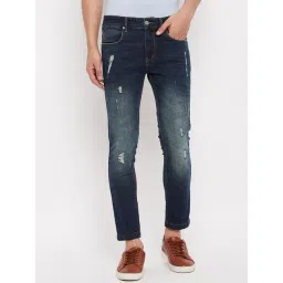 Duke Tint Green Slim Fit Distressed Stretchable Jeans-picture-24