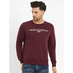 Duke Wine Red Regular Fit Printed Sweatshirt-picture-18