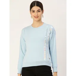 Duke Women Blue Printed Taping Sweatshirt-picture-42