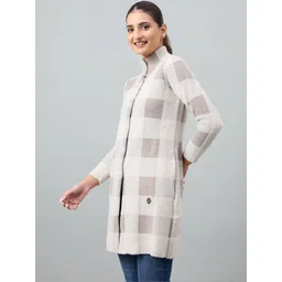 Duke Women Checked Cardigan image 2