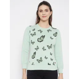 Duke Women Green & Black Printed Sweatshirt-picture-42