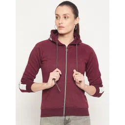 Duke Women Hooded Long Sleeves Front-Open Sweatshirt-picture-32