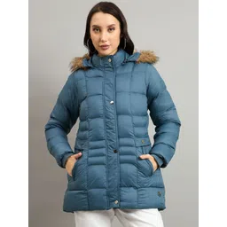 Duke Women Hooded Solid Puffer Jacket-picture-36