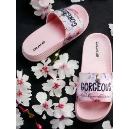 Duke Women's Salmon Pink Slides-picture-25