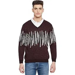 duke Stardust Men Full Sleeve V Neck Sweater image 1