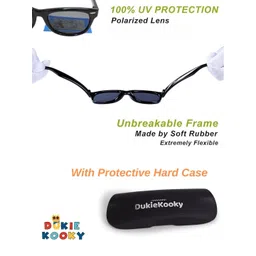 DukieKooky Unisex Kids Black Lens & Purple Oval Sunglasses with-picture-14