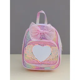 DukieKooky Unisex Kids Colourblocked Embellished Backpack-picture-21
