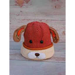 DukieKooky Unisex Kids Embroidered Woollen Beanie-picture-27