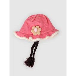 DukieKooky Unisex Kids Embroidered Woollen Beanie-picture-37