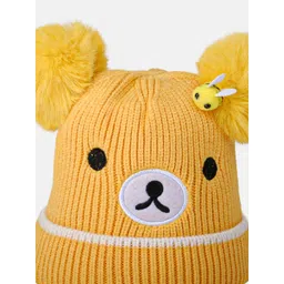 DukieKooky Unisex Kids Embroidered Woollen Beanie-picture-35