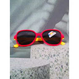 DukieKooky Unisex Kids Oval Sunglasses with Polarised and UV Protected Lens-picture-29