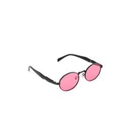 DukieKooky Unisex Premium Classic Pink Oval Sunglasses With UV Protection Lens FZSG006B image 1
