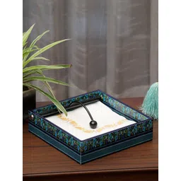 DULI Blue & Green Printed Tissues and Napkin Holder-picture-29