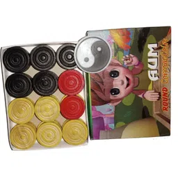 dulter WOODEN CARROM COINS PACK OF 24 PCS Carrom Pawns-picture-19