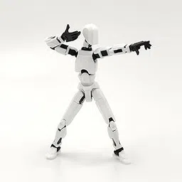 Dummy 13 Action Figure Robot | Fully Articulated Robot Toy | 3D Printed ((Assembled) White Armour)-picture-30