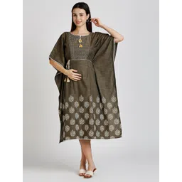 DUMMY SHAPE Floral Printed Maternity Kaftan Dress-picture-12