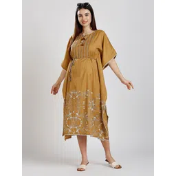 DUMMY SHAPE Floral Printed Maternity Kaftan Dress-picture-14