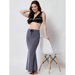 DUNBERRY LONDON Women Solid Mermaid Fit Seamless Stretchable Saree Shapewear-picture-30