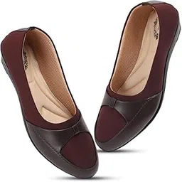 duosoft Women's Comfort Slip-On Loafers, Black Leather, Low Wedge Heel Bellies-picture-46