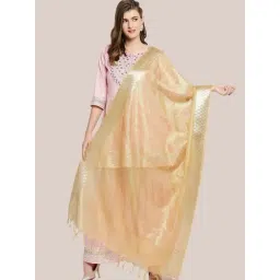 Dupatta Bazaar Antique Gold Zari Work Dupatta-image-45