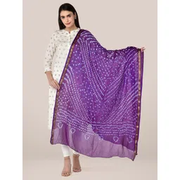 Dupatta Bazaar Bandhani Printed Silk Dupatta-picture-9