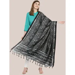 Dupatta Bazaar Black Printed Dupatta-picture-45