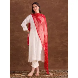 Dupatta Bazaar Dyed Leheriya Chiffon Dupatta-picture-3