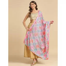 Dupatta Bazaar Ethnic Motifs Chiffon Phulkari Dupatta-picture-34