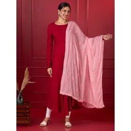 Dupatta Bazaar Ethnic Motifs Embroidered Dupatta with Thread Work-picture-41