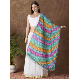 Dupatta Bazaar Ethnic Motifs Printed Art Silk Dupatta-picture-25